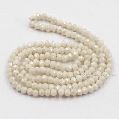 10 strands 2x3mm chinese crystal rondelle beads Opaque Gray Shadow about 1700pcs
