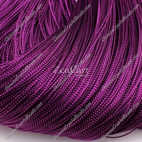 DIY Christmas Ornaments String, purple, 1mm, sold 100 meter