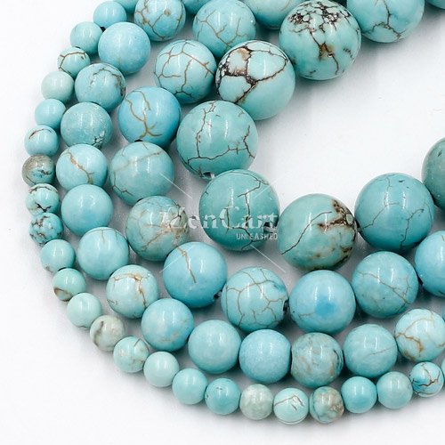 AAA Round Turquoise Gemstone 4mm 6mm 8mm 10mm 15inch