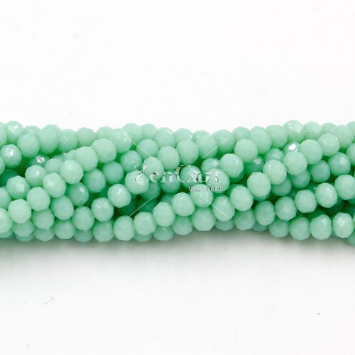 130Pcs 3x4mm Chinese rondelle crystal beads opaque #9, 3x4mm