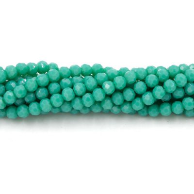 Crystal round bead strand, 4mm, opaque #125, about 100pcs