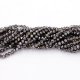 130Pcs 2x3mm Rondelle Crystal Beads half hematite