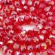 8x10mm Chinese Crystal Rondelle Beads, Siam AB about 70 pieces