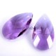 38x22mm Crystal beads Faceted Teardrop Pendant, Lt. violet, hole: 1.5mm