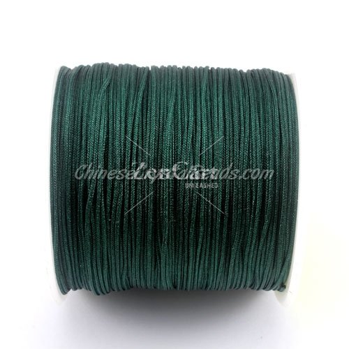 Nylon Thread 0.8mm Emerald , sold per 100 meter bobbin