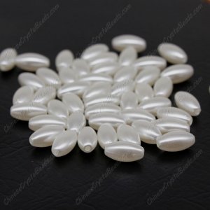 Imitation Pearl ABS Beads, 12x6mm oval, Hole:Approx 1mm, Sold By about 50pcs per pkg