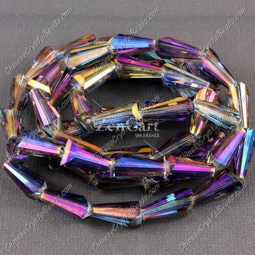 20pcs 8x15mm Chinese Artemis crystal beads strand #010