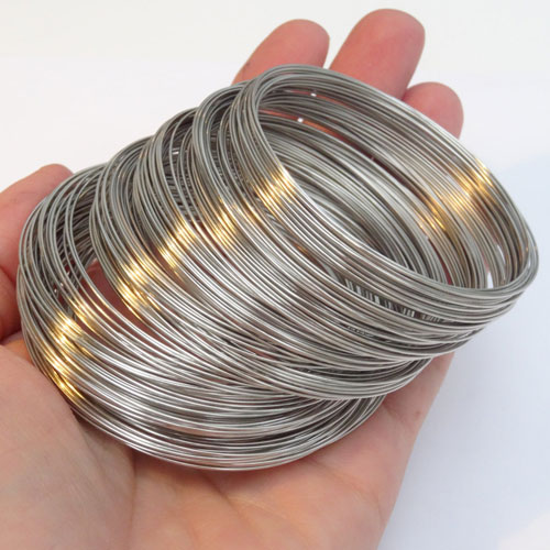 40 loops Steel memory wire for making bracelets necklace, more size for choose