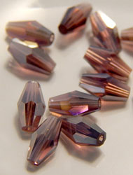 4x8mm crystal bicone beads