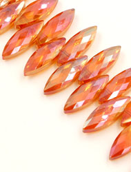 Leaf crystal beads