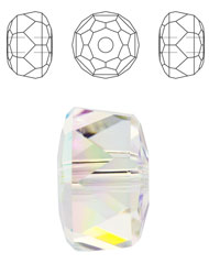 6mm angular crystal beads